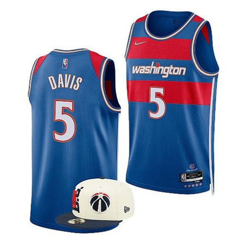 Maillot de Basket #5 Davis Wizards 21-22 city